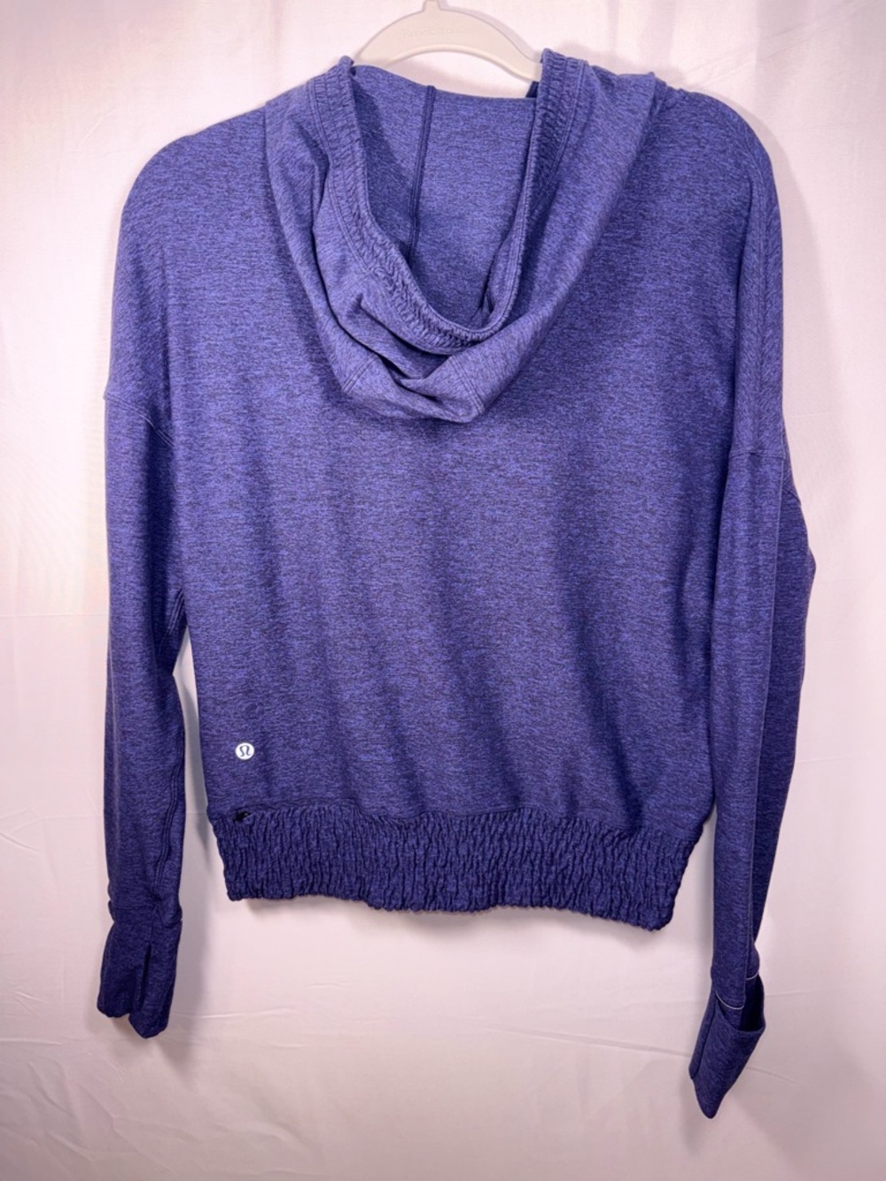 Lululemon Women Long Sleeve Blue Hooded Active Pullover Hoodie size 4 - Picture 4 of 16